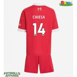 Liverpool Federico Chiesa #14 Hemmaställ Barn 2025-26 Kortärmad (+ Korta byxor)